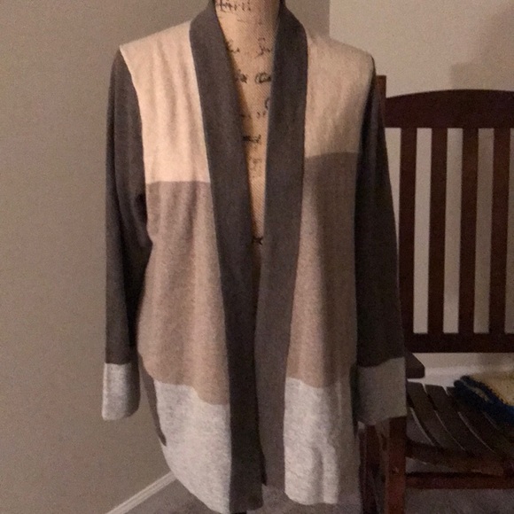 charter club color block cardigan